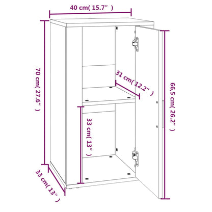 Sideboard Sonoma-Eiche 40x33x70 cm Holzwerkstoff