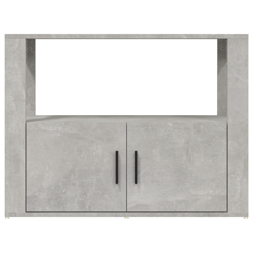 Sideboard Betongrau 80x30x60 cm Holzwerkstoff