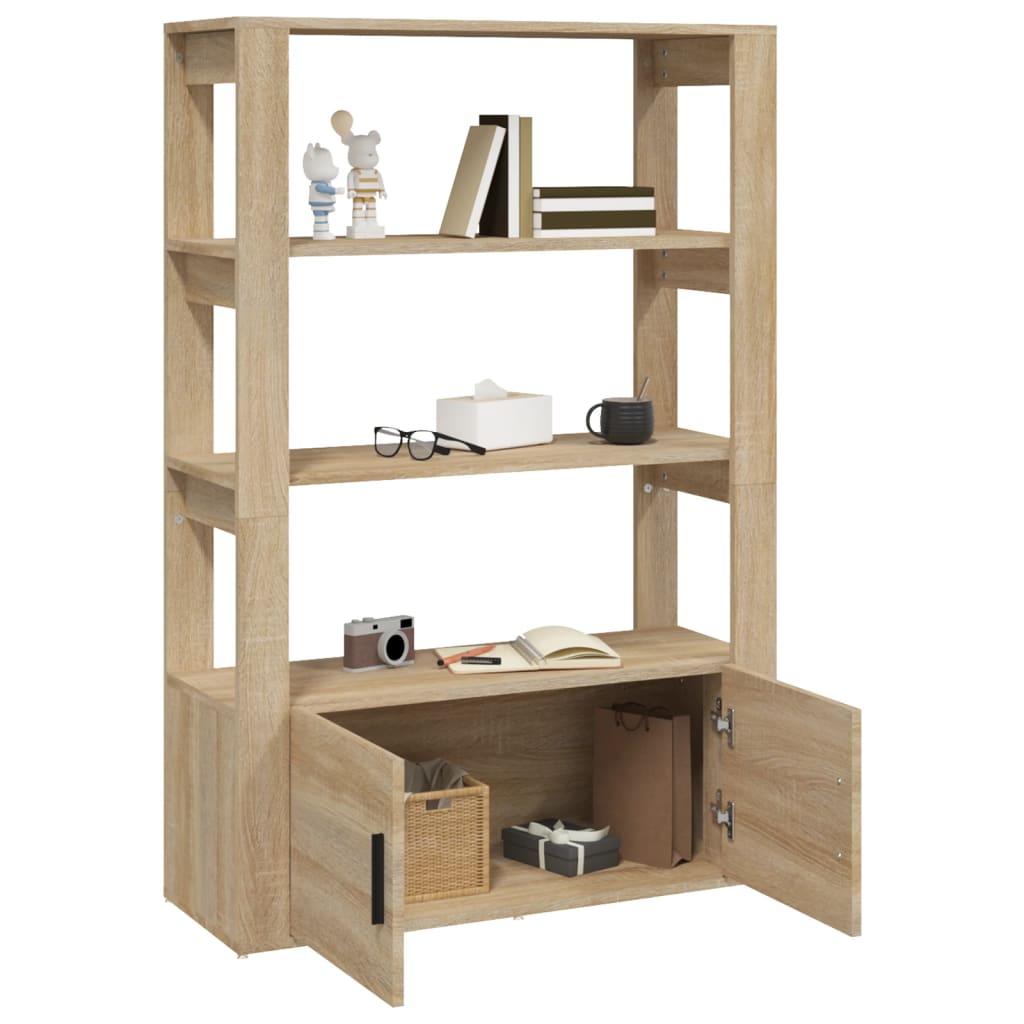Sideboard Sonoma-Eiche 80x30x119,5 cm Holzwerkstoff