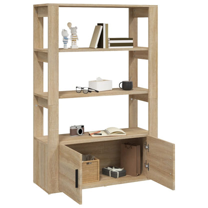 Sideboard Sonoma-Eiche 80x30x119,5 cm Holzwerkstoff