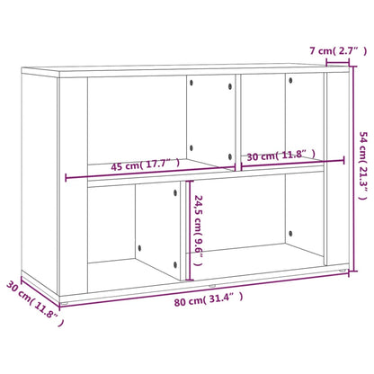 Sideboard Sonoma-Eiche 80x30x54 cm Holzwerkstoff