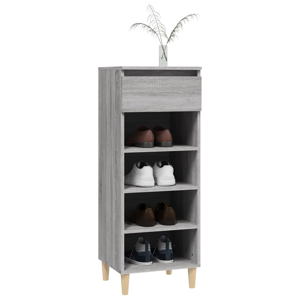 Schuhschrank Grau Sonoma 40x36x105 cm Holzwerkstoff