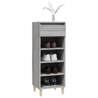 Schuhschrank Grau Sonoma 40x36x105 cm Holzwerkstoff