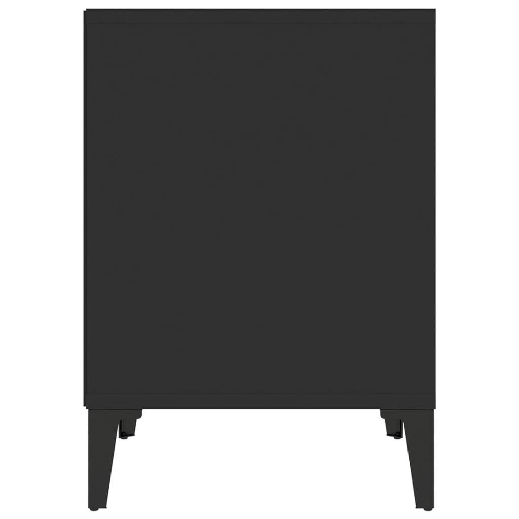 Nachttisch Schwarz 40x35x50 cm