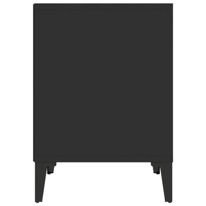Nachttische 2 Stk. Schwarz 40x35x50 cm