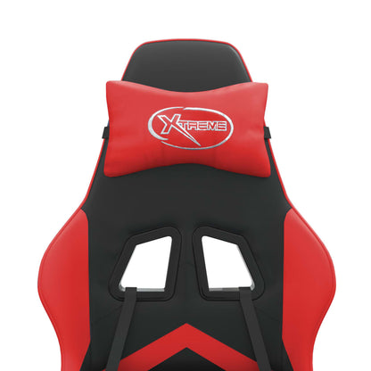 Gaming-Stuhl Schwarz und Rot Kunstleder