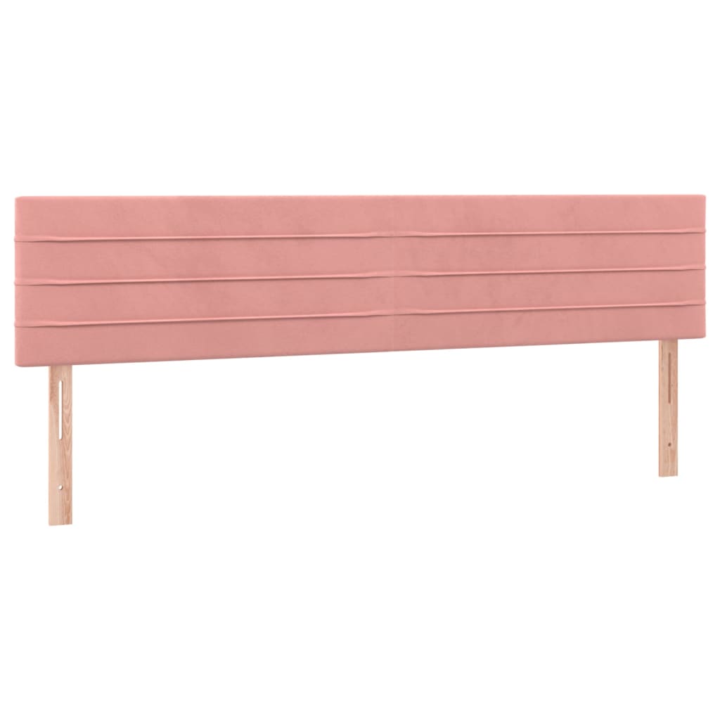 Boxspringbett mit Matratze Rosa 160x200 cm Samt