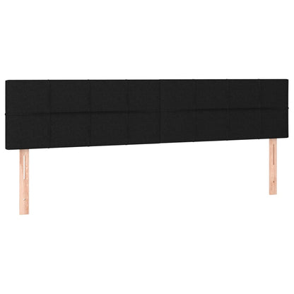 Boxspringbett mit Matratze Schwarz 140x200 cm Samt