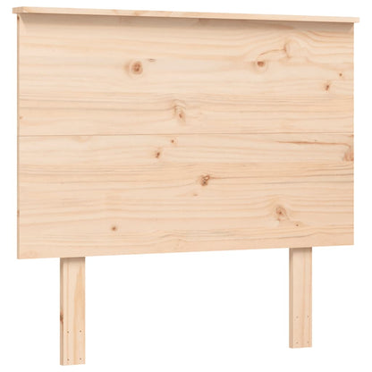 Massivholzbett mit Kopfteil 100x200 cm