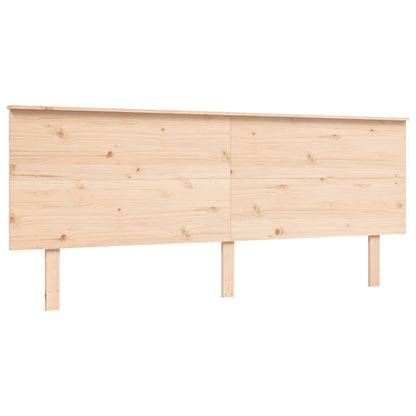Massivholzbett mit Kopfteil 200x200 cm