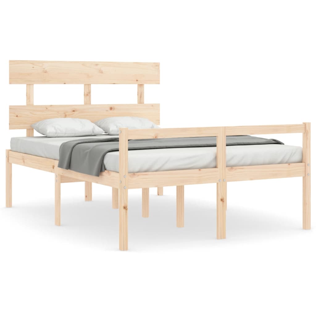 Seniorenbett mit Kopfteil 140x200 cm Massivholz
