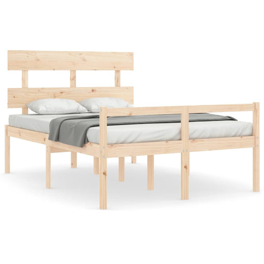 Seniorenbett mit Kopfteil 140x200 cm Massivholz