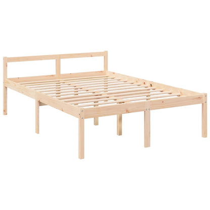Seniorenbett mit Kopfteil 140x200 cm Massivholz