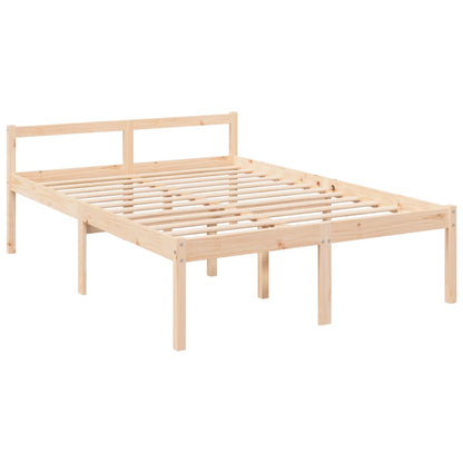 Seniorenbett mit Kopfteil 140x200 cm Massivholz