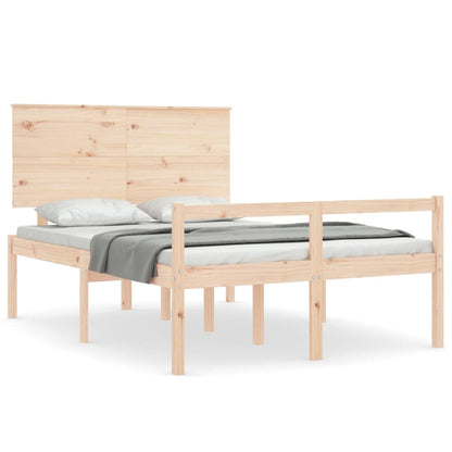 Seniorenbett mit Kopfteil 140x190 cm Massivholz