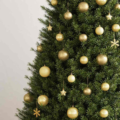 111-tlg. Weihnachtskugel-Set Golden Polystyrol