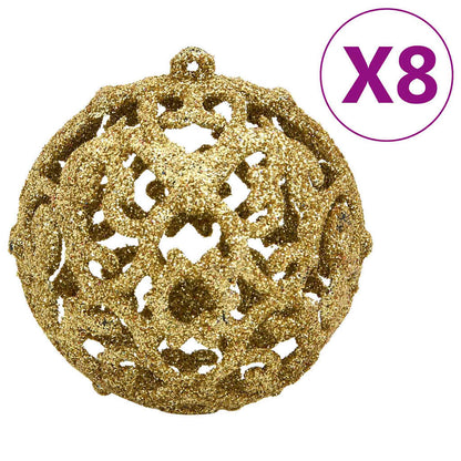 112-tlg. Weihnachtskugel-Set Rot Grün Golden Polystyrol