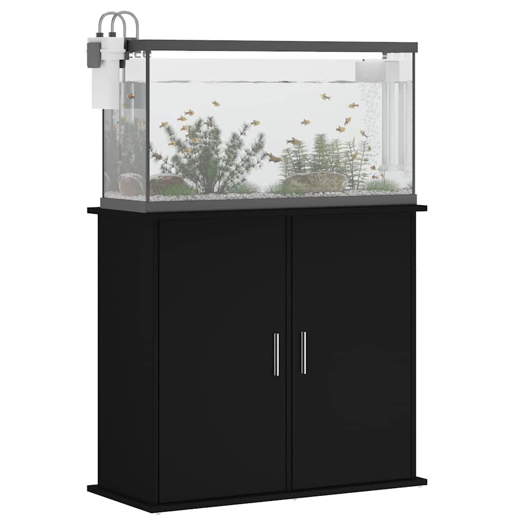Aquariumständer Schwarz 81x36x73 cm Holzwerkstoff