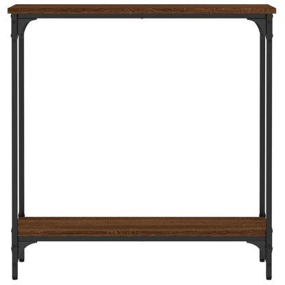Konsolentisch Braun Eichen-Optik 75x22,5x75 cm Holzwerkstoff