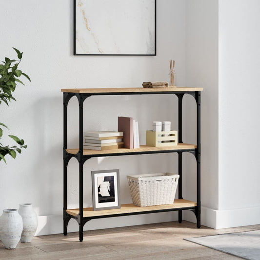 Konsolentisch Sonoma-Eiche 75 x 22,5 x 75 cm Holzwerkstoff