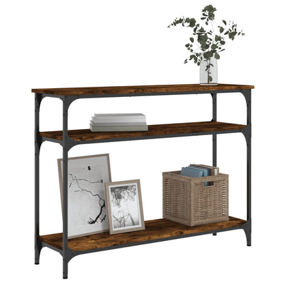 Konsolentisch Räuchereiche 100x29x75 cm Holzwerkstoff