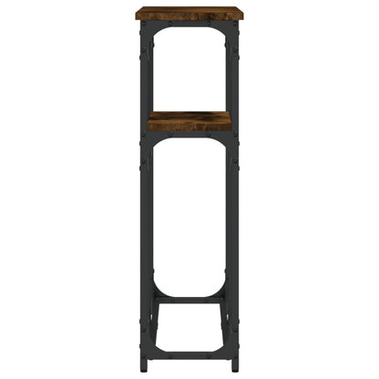 Konsolentisch Räuchereiche 90x22,5x75 cm Holzwerkstoff