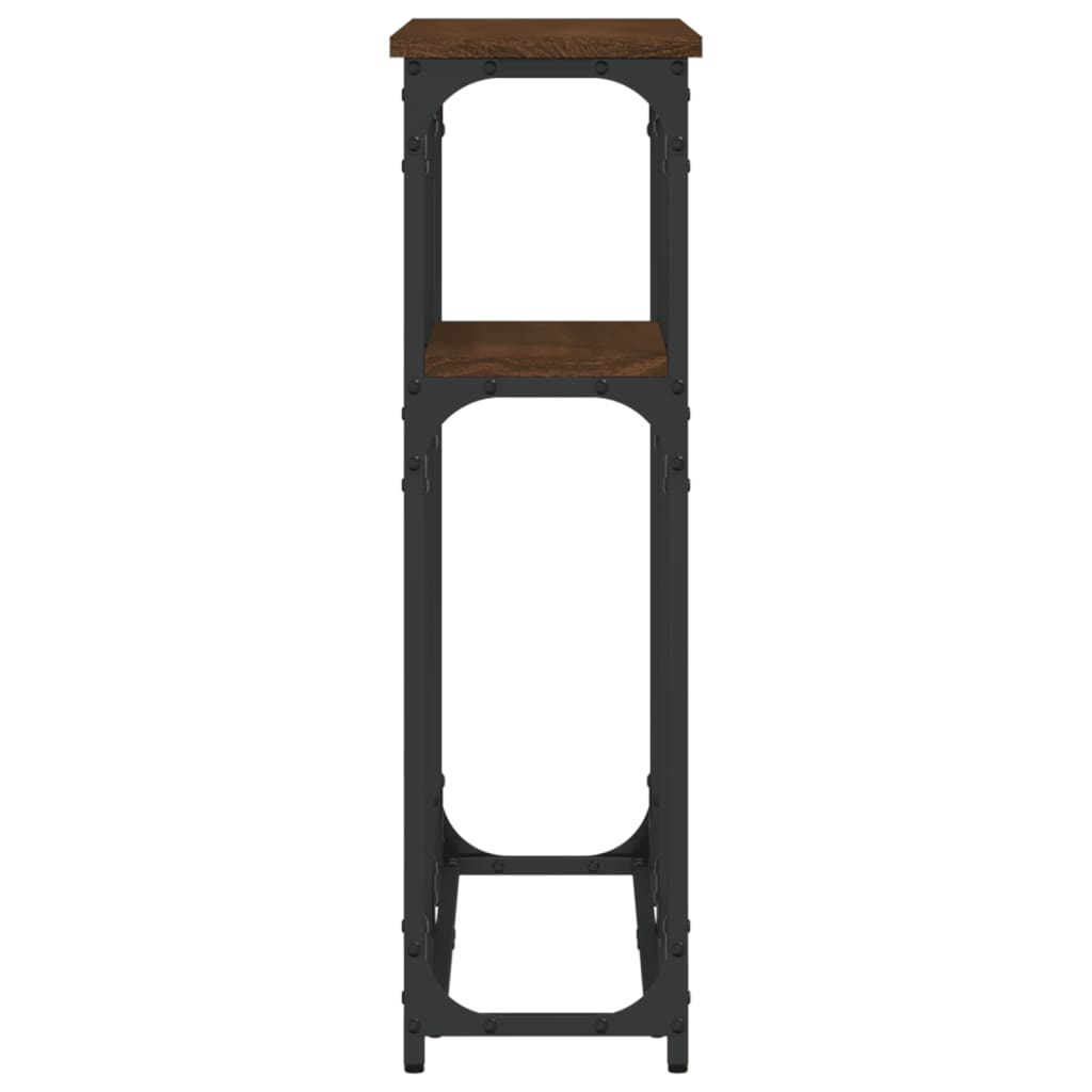 Konsolentisch Braun Eichen-Optik 90x22,5x75 cm Holzwerkstoff