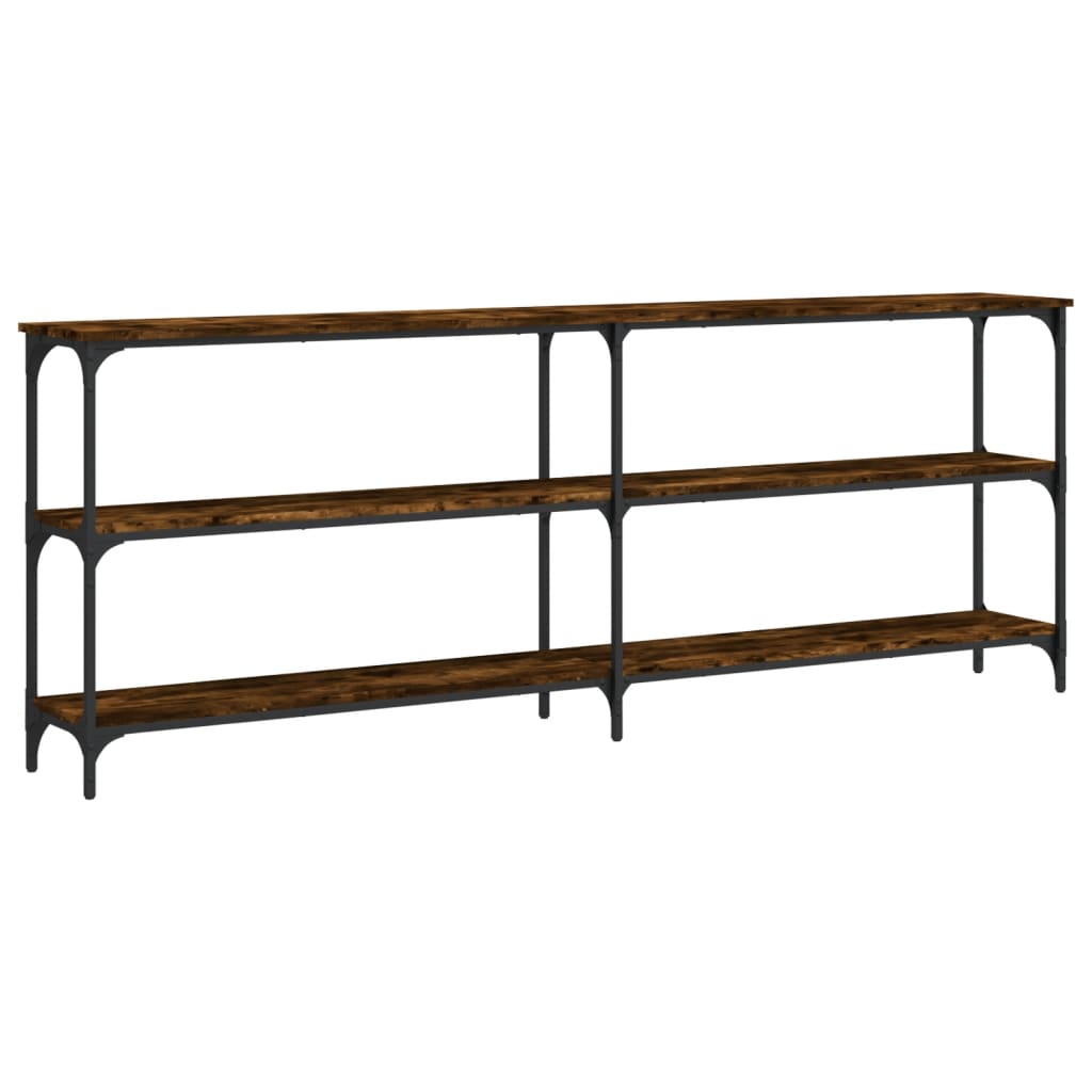 Konsolentisch Räuchereiche 200x29x75 cm Holzwerkstoff