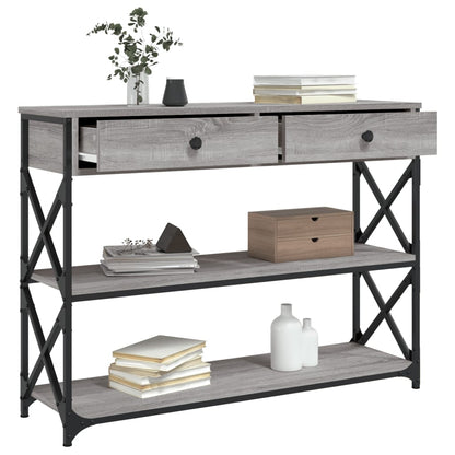 Konsolentisch Grau Sonoma 100x28x75 cm Holzwerkstoff