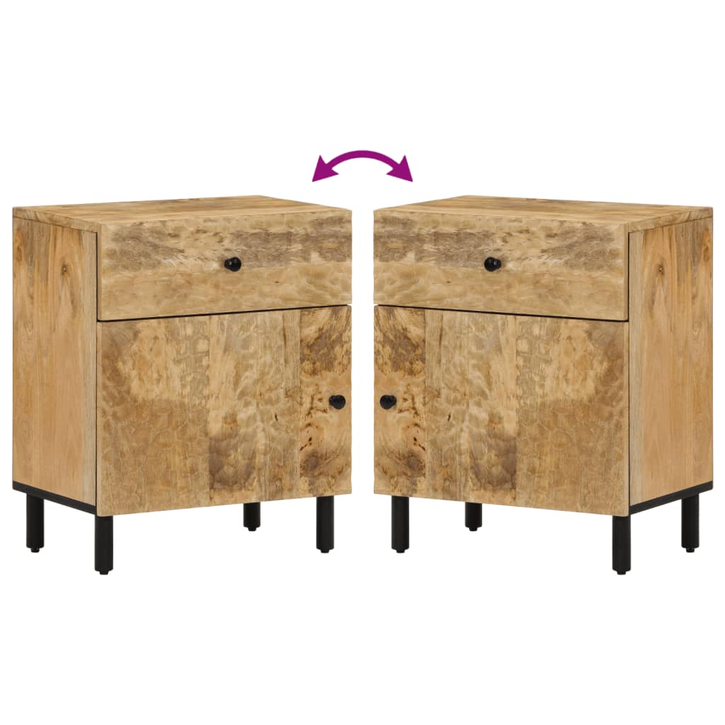 Nachttisch 50x33x60 cm Massivholz Mango