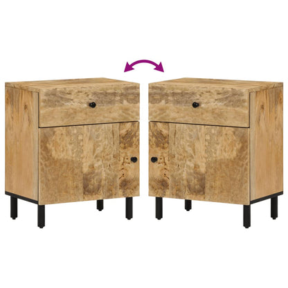 Nachttisch 50x33x60 cm Massivholz Mango