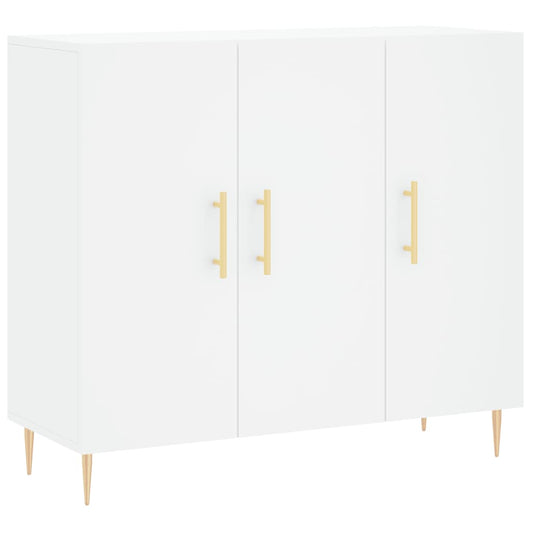 Sideboard Weiß 90x34x80 cm Holzwerkstoff
