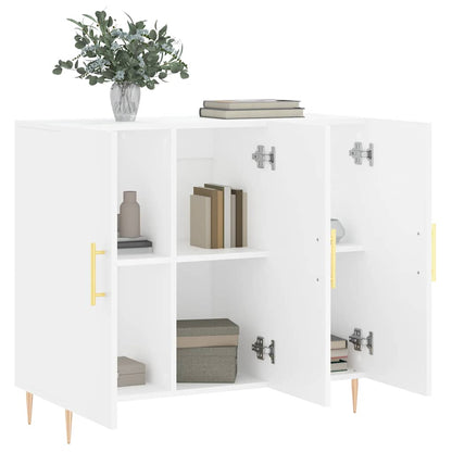 Sideboard Weiß 90x34x80 cm Holzwerkstoff