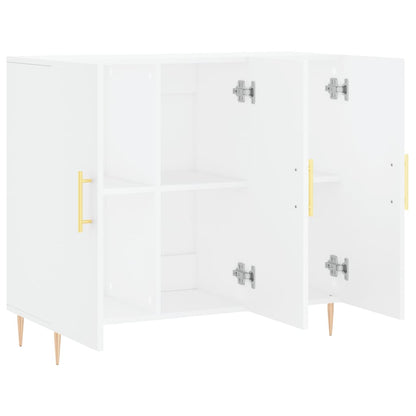 Sideboard Weiß 90x34x80 cm Holzwerkstoff