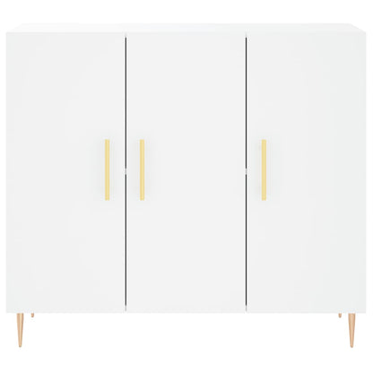 Sideboard Weiß 90x34x80 cm Holzwerkstoff