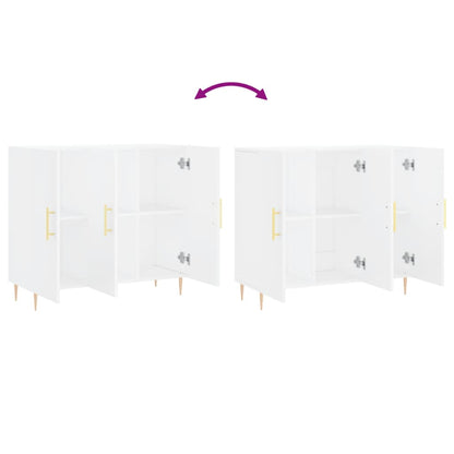 Sideboard Weiß 90x34x80 cm Holzwerkstoff