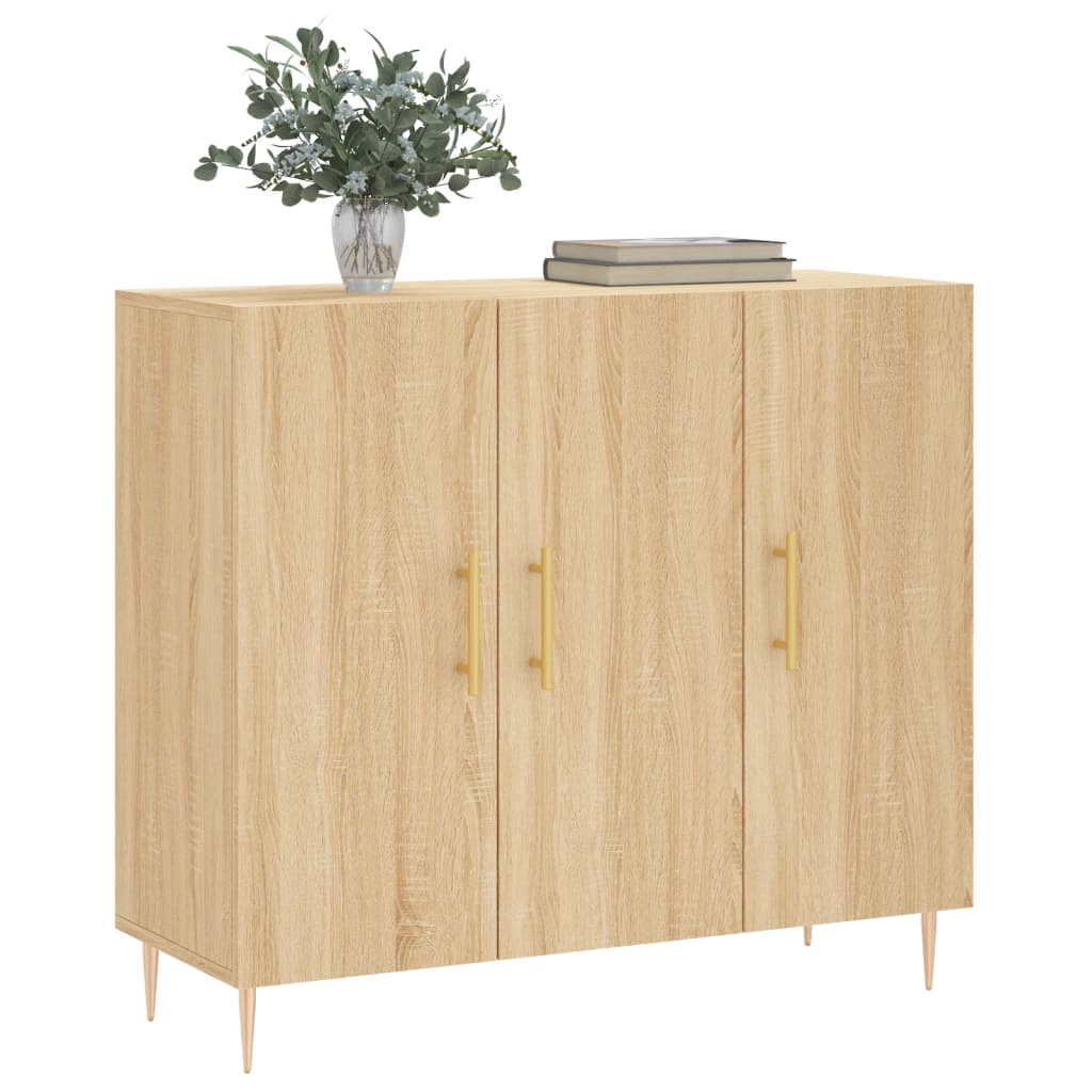 Sideboard Sonoma-Eiche 90x34x80 cm Holzwerkstoff