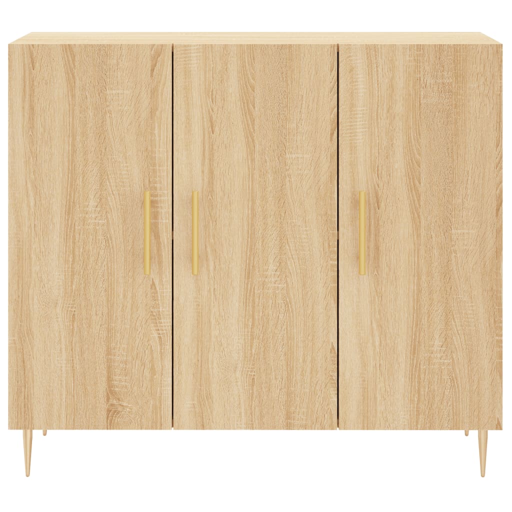 Sideboard Sonoma-Eiche 90x34x80 cm Holzwerkstoff