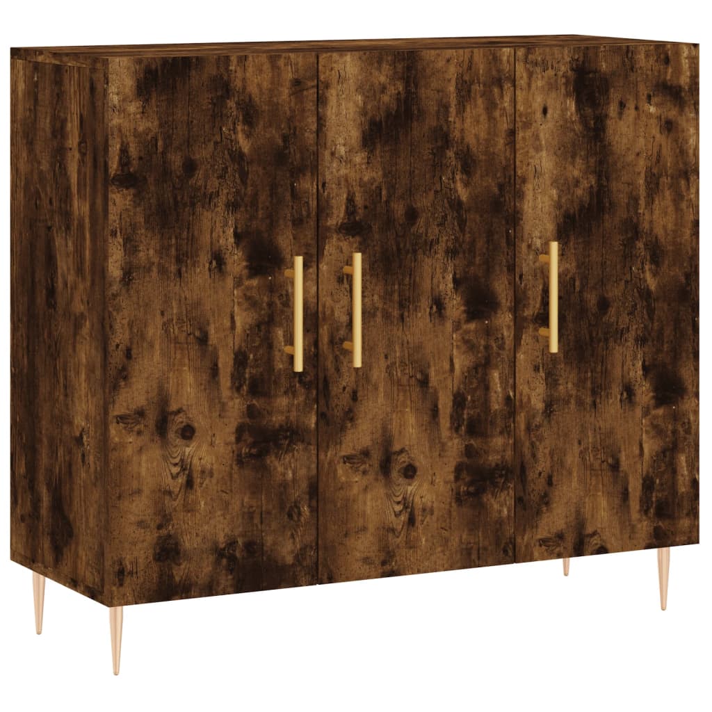 Sideboard Räuchereiche 90x34x80 cm Holzwerkstoff