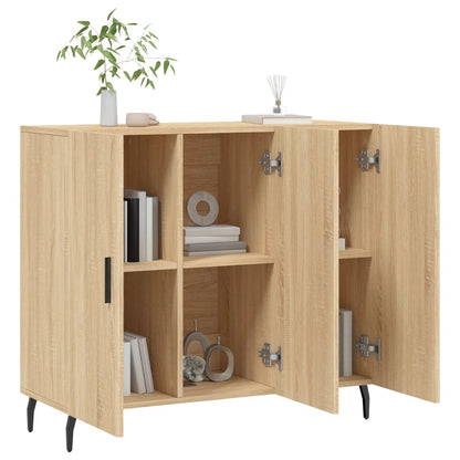 Sideboard Sonoma-Eiche 90x34x80 cm Holzwerkstoff