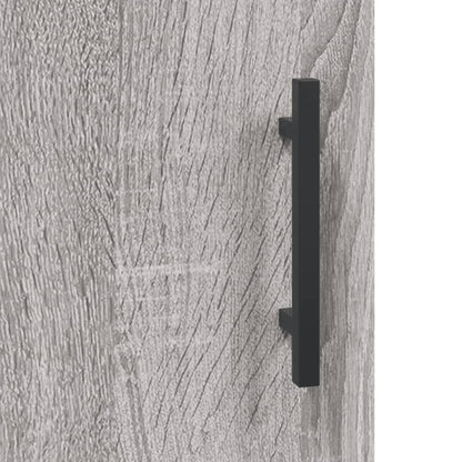 Sideboard Grau Sonoma 90x34x80 cm Holzwerkstoff