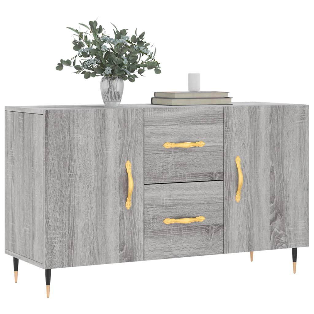 Sideboard Grau Sonoma 100x36x60 cm Holzwerkstoff