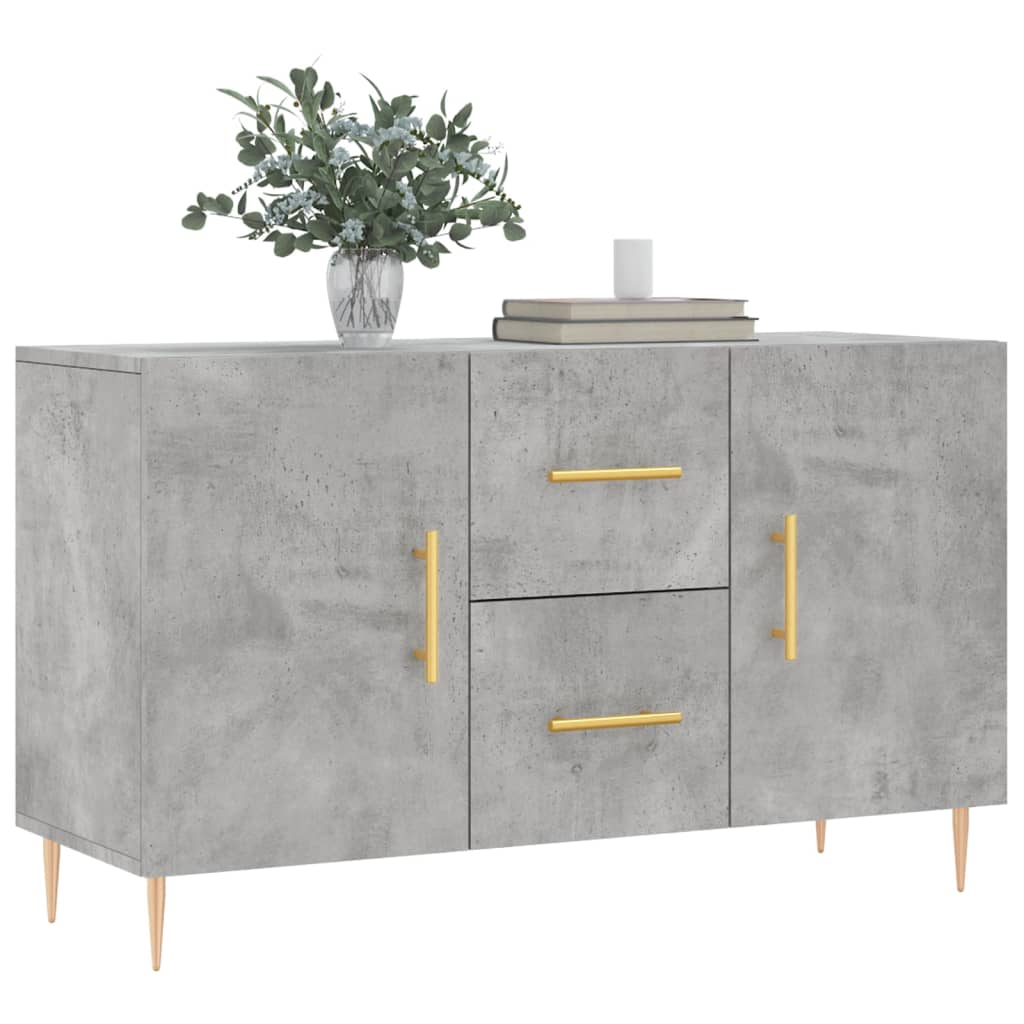 Sideboard Betongrau 100x36x60 cm Holzwerkstoff