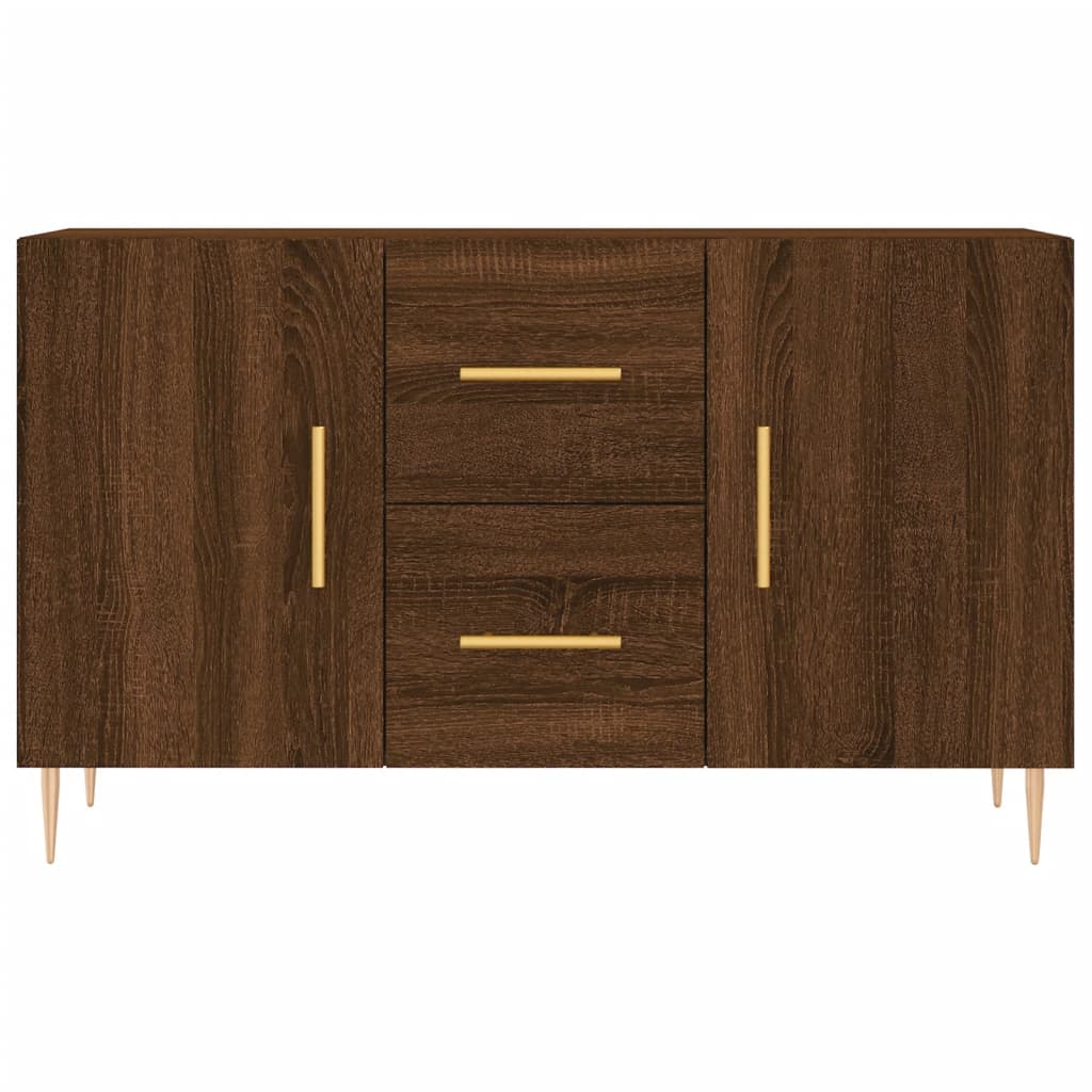 Sideboard Braun Eichen-Optik 100x36x60 cm Holzwerkstoff