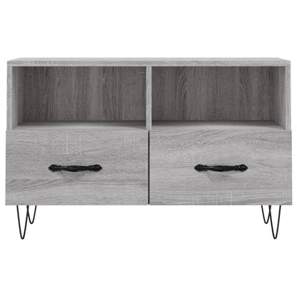 TV-Schrank Grau Sonoma 80x36x50 cm Holzwerkstoff