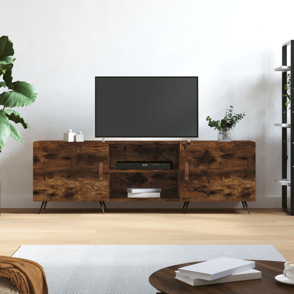 TV-Schrank Räuchereiche 150x30x50 cm Holzwerkstoff