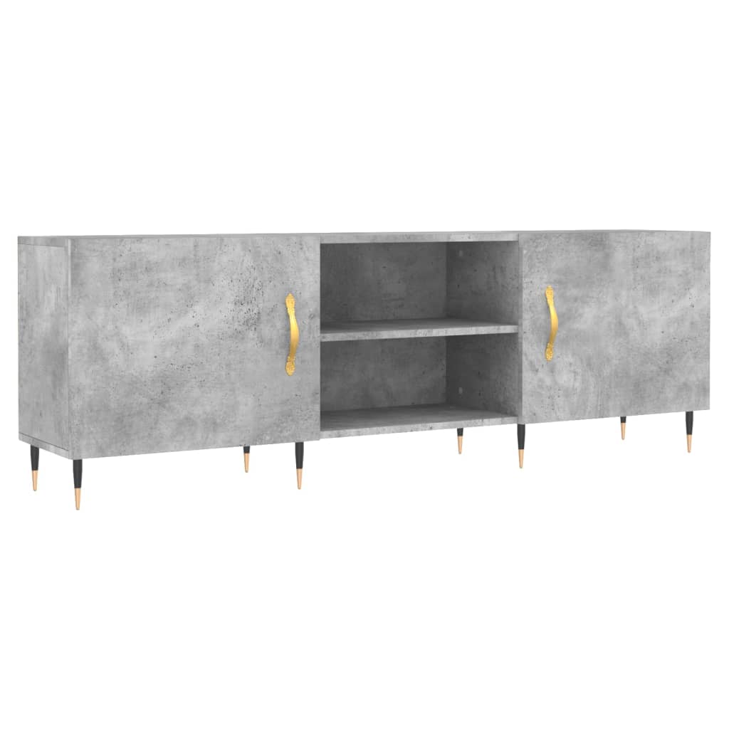 TV-Schrank Betongrau 150x30x50 cm Holzwerkstoff