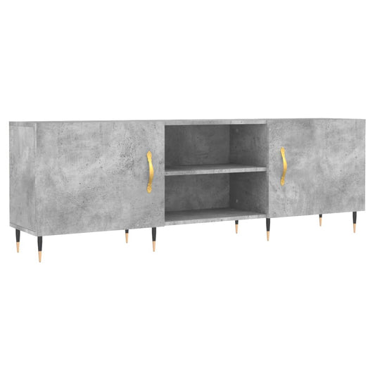 TV-Schrank Betongrau 150x30x50 cm Holzwerkstoff