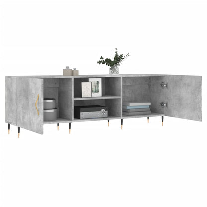 TV-Schrank Betongrau 150x30x50 cm Holzwerkstoff