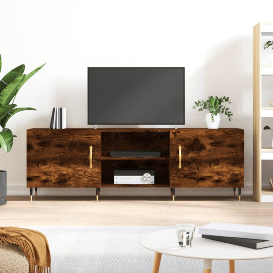 TV-Schrank Räuchereiche 150x30x50 cm Holzwerkstoff